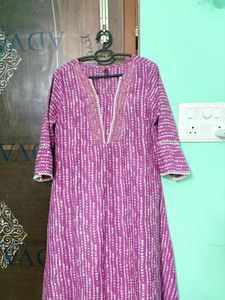 Elegant Purple Kurta Set
