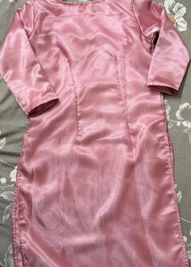Pink Satin Dress