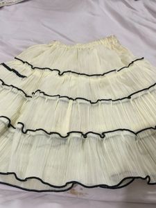 Tiered Ruffle Skirt with Sequins