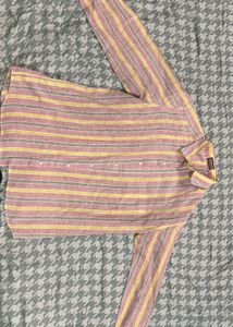 Men's Striped Long Sleeve Shirt