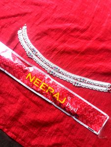 Elegant Silver Anklets with Bells