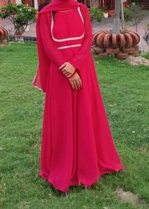 Elegant Magenta Kurta Set with Dupatta