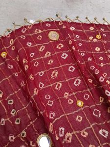 Ghatchola print ghunghru dupatta
