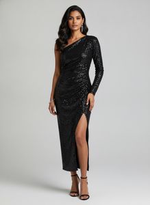 Sparkling One-Shoulder Sequin Dress