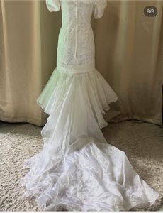 pretty white mermaid dress