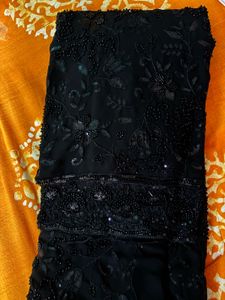 Elegant Black Embellished Kurta