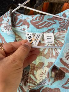 Roxy Retro Floral Print Shirt &amp; Pants Set