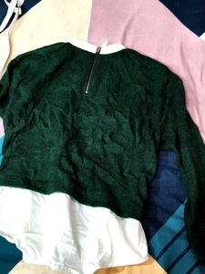 Dark Green Knit Sweater