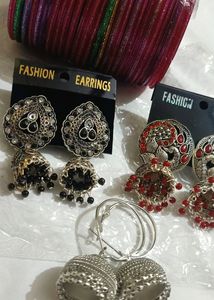 Combo Jhumki Or Bangles