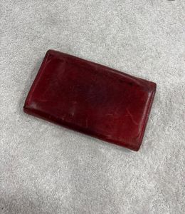 Stylish Red Leather Wallet