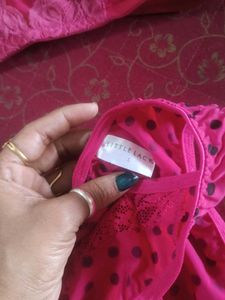Women's Pink Lace Bra &amp; Panty Set