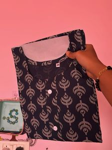 Stylish Navy Blue Kurta