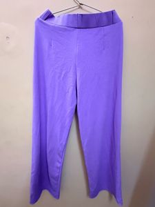 Stylish Lavender Wide-Leg Pants