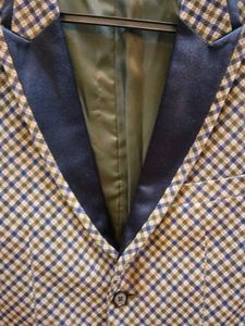 Men's Checked Stylish Blazer (36")