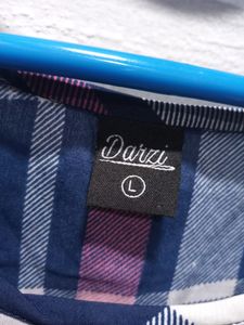 Darzi Checkered Top