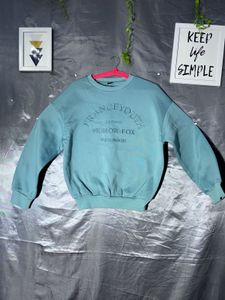 SHEIN Mint green crew neck sweatshirt