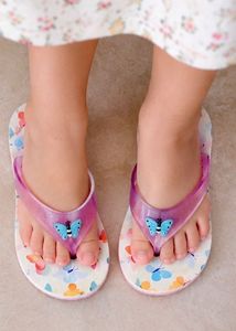 Cute Butterfly Flip-Flops for Kids