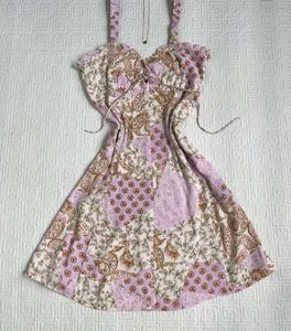 Thrifted Patchwork Floral Print Sundress