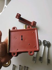 Vintage Door Lock Set with Keys