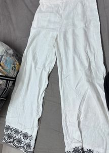 White Embroidered Co ord Set