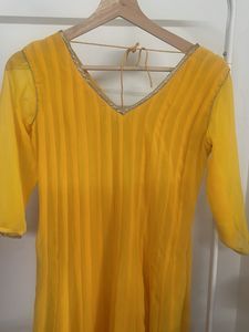 Vibrant Yellow Embroidered Kurta Set
