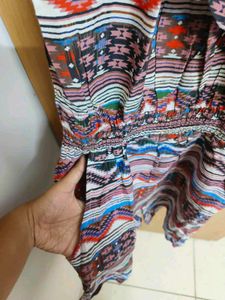 Boho Print Halter Neck Romper