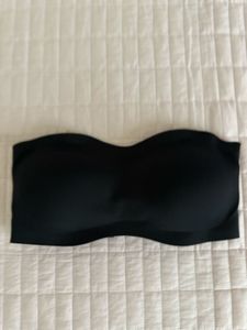 WESTSIDE Seamless Strapless Black Bra