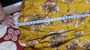 Yellow Floral Print Lehenga Choli Set