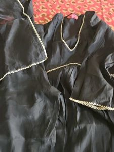 Black Kurta Set with Dupatta