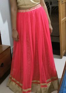 Pink Ethnic Skirt