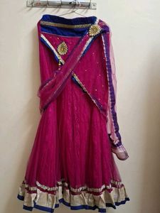 Pink Embellished Lehenga Choli