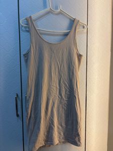 A Bodycon beige tank Dress