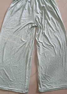 Sea Green Polka Dot Palazzo Pants