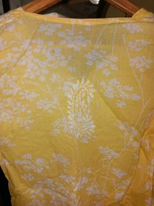Yellow Embroidered Kurta