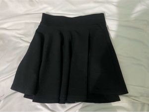 Black Flared Skirt