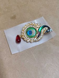 Peacock Feather Brooch