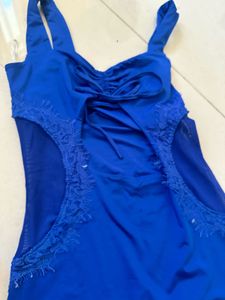 navy blue bodycon dress