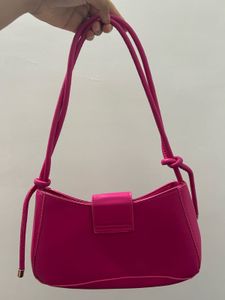 Y2K Style Hot Pink Shoulder Bag