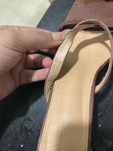 Allen Solly women Brown Strappy Heels