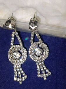 Sparkling Crystal Dangle Earrings