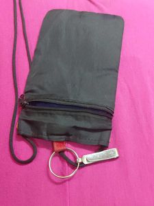 Embroidered elephant phone pouch ..