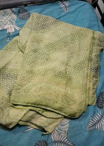 Elegant Pastel Printed Saree
