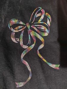 Black Joggers with Bow Detail