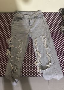 trendy distressed mom jeans
