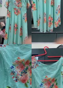 Beautiful Floral Print Gown