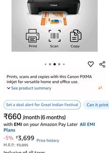 Canon PIXMA MG2570S Printer