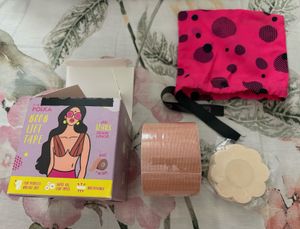 Pink Polka Breast Lift Tape