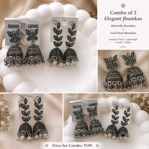Combo of 2 Elegant Jhumkas