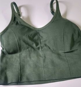Comfortable Ribbed Sports Bra