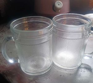 Combo 2 Glass Mug With Handle